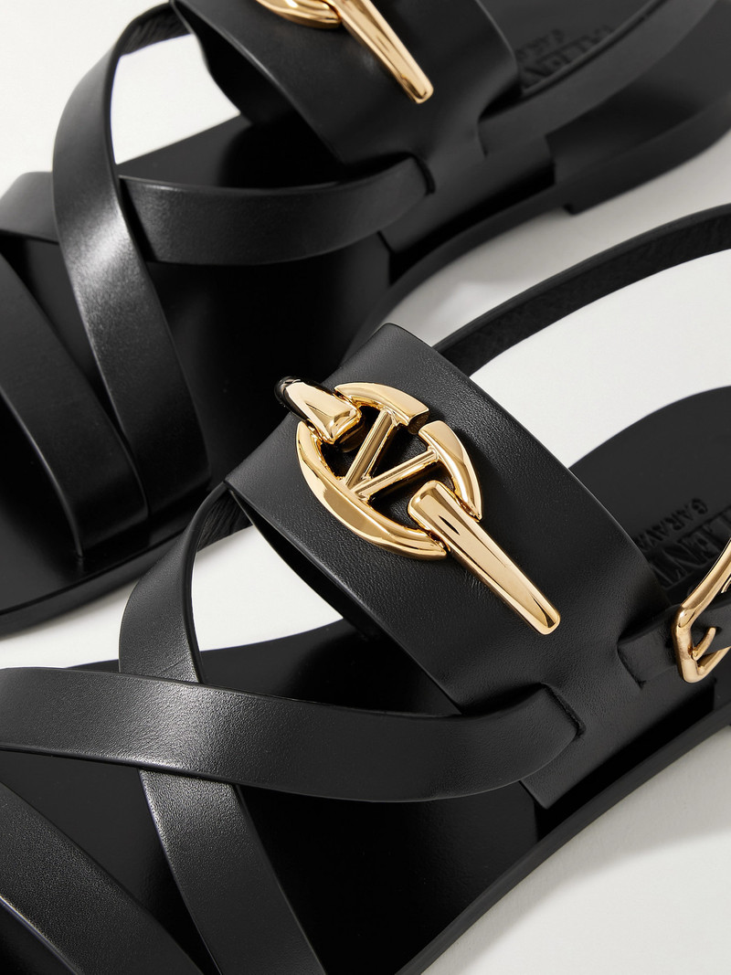 Vlogo Embellished Leather Sandals 4