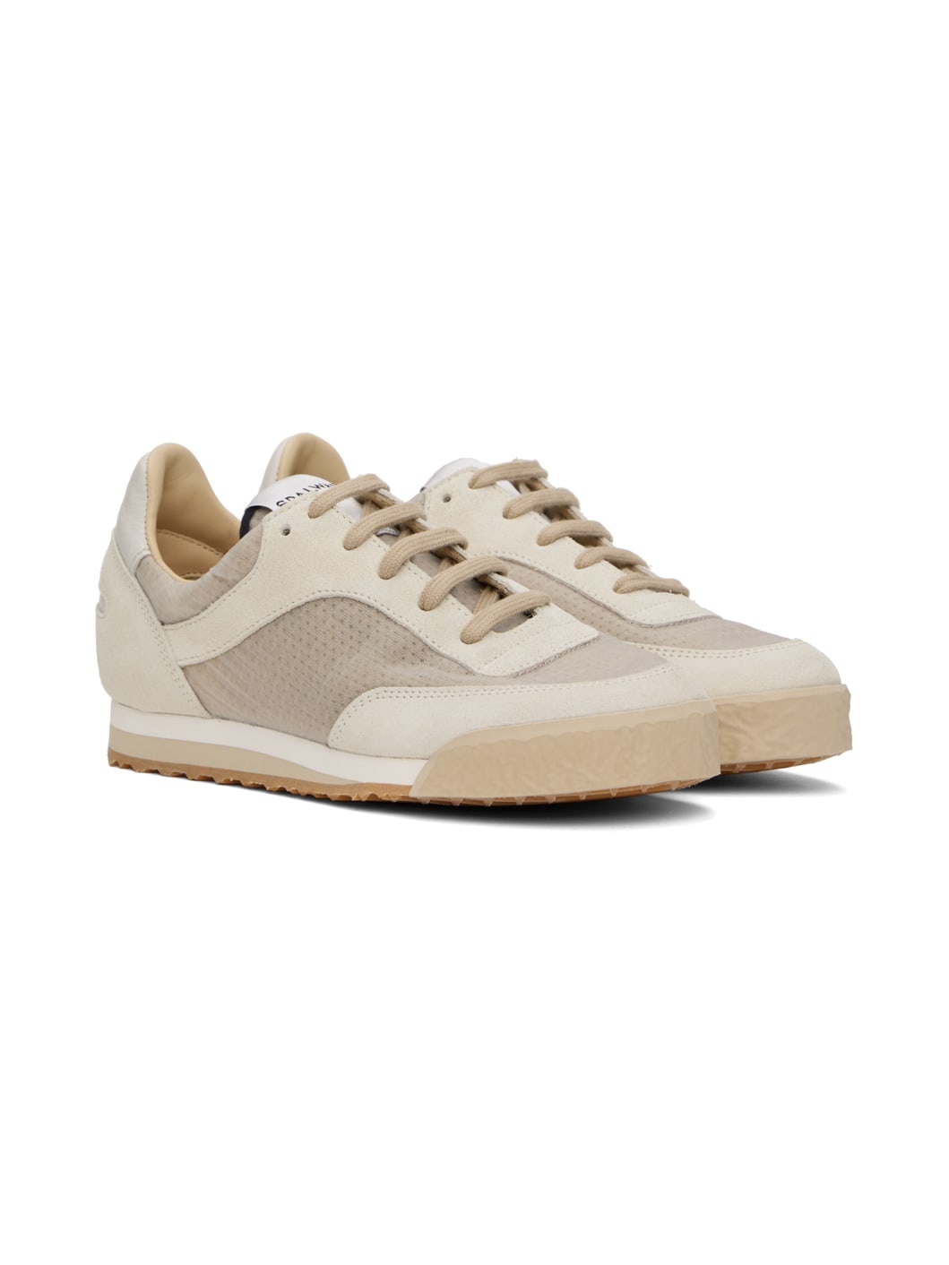 Beige Pitch Low Sneakers - 4