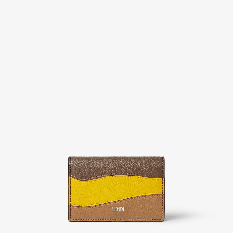 Colorblock Card Case Multicolor inlaid leather card case 1