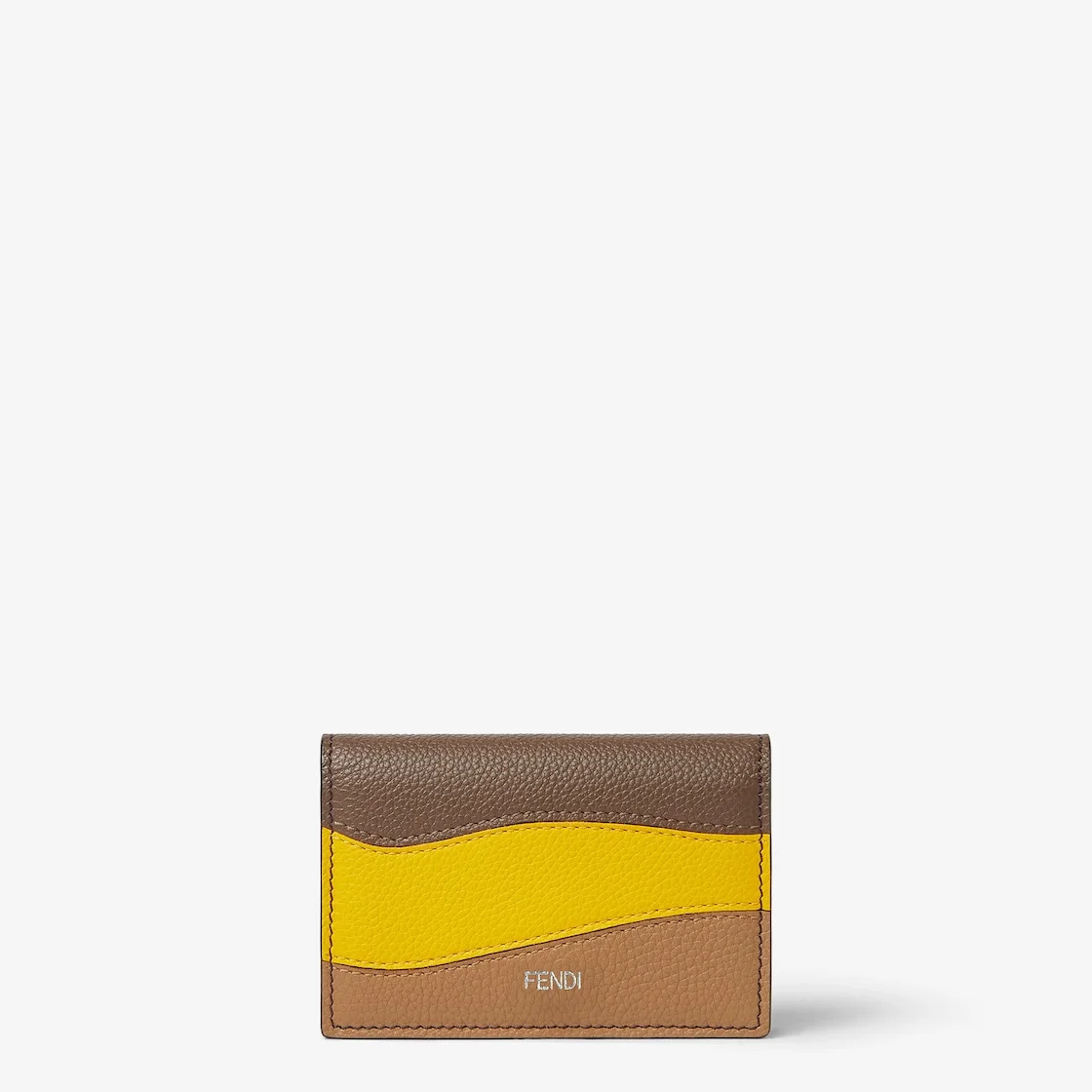 Colorblock Card Case Multicolor inlaid leather card case - 1