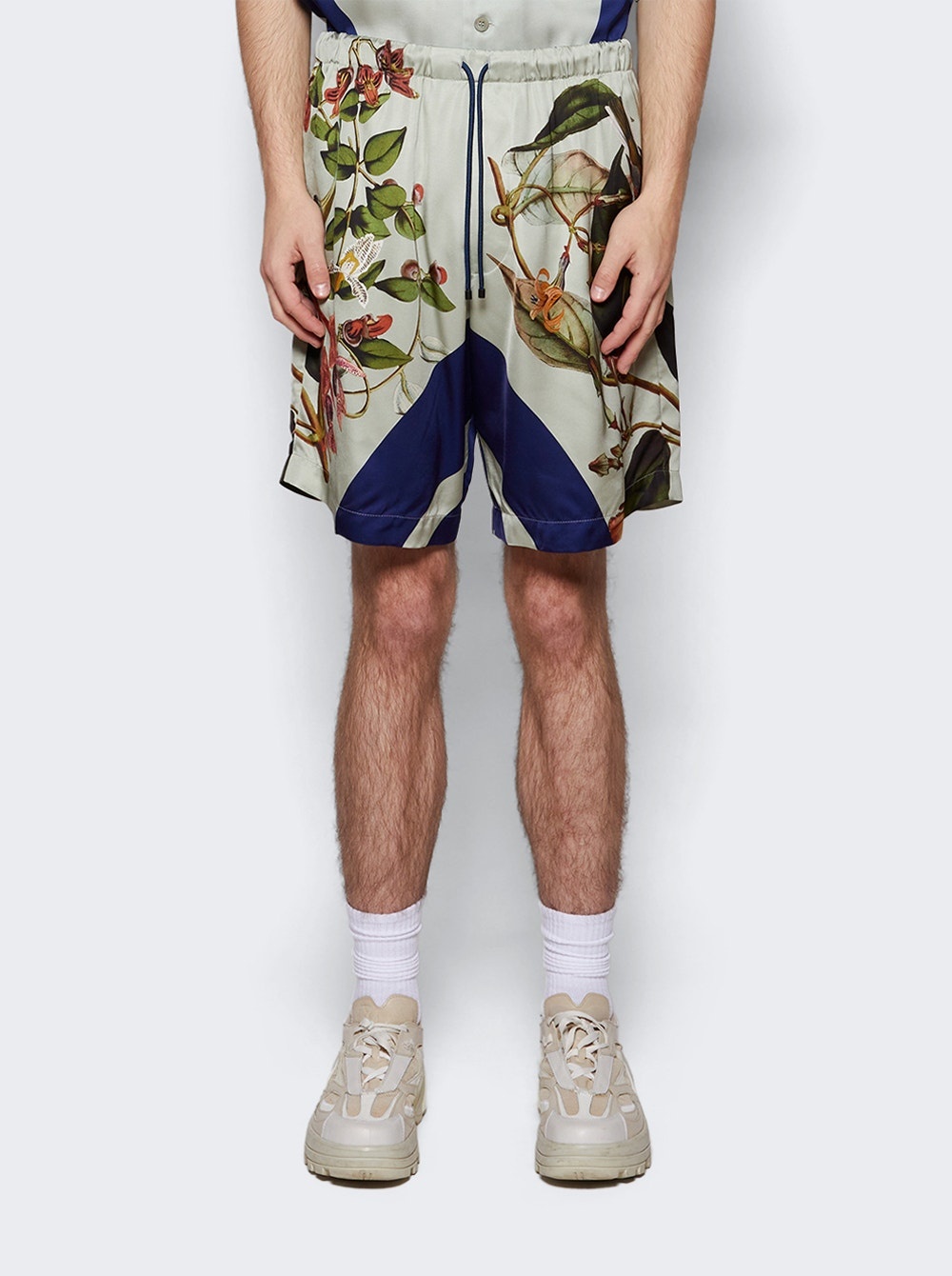 Piperi Printed Shorts Grey - 3