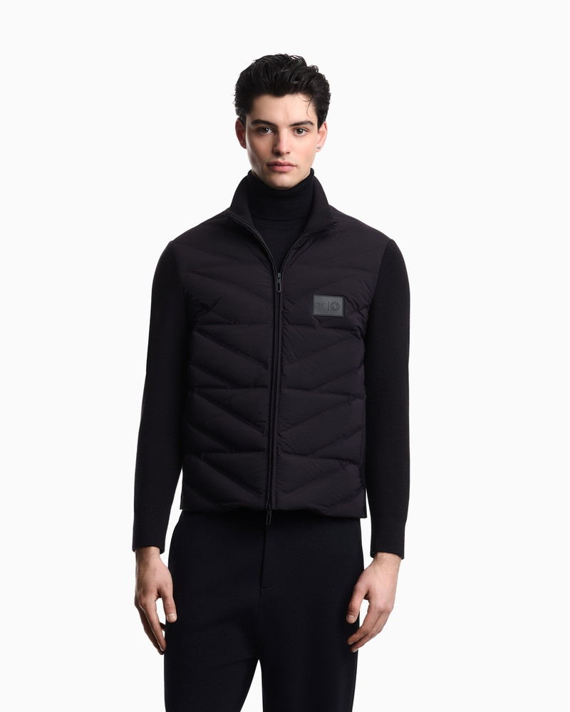 EMPORIO ARMANI SSC NAPOLI CAPSULE NYLON BOMBER JACKET outlook