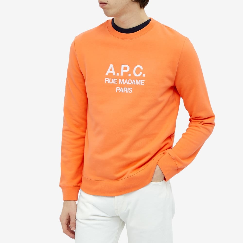 A.P.C. Rufus Embroidered Logo Crew Sweat - 4