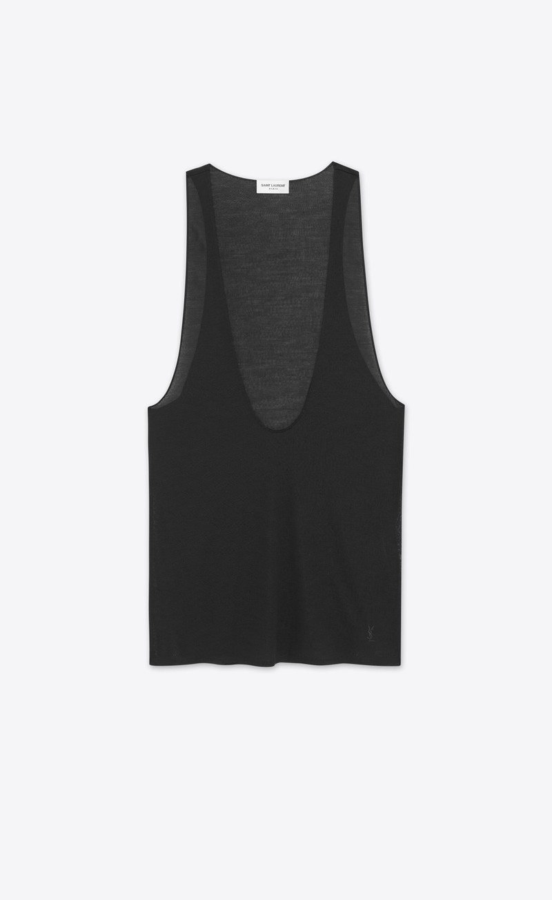 cassandre tank top in silk jersey - 1
