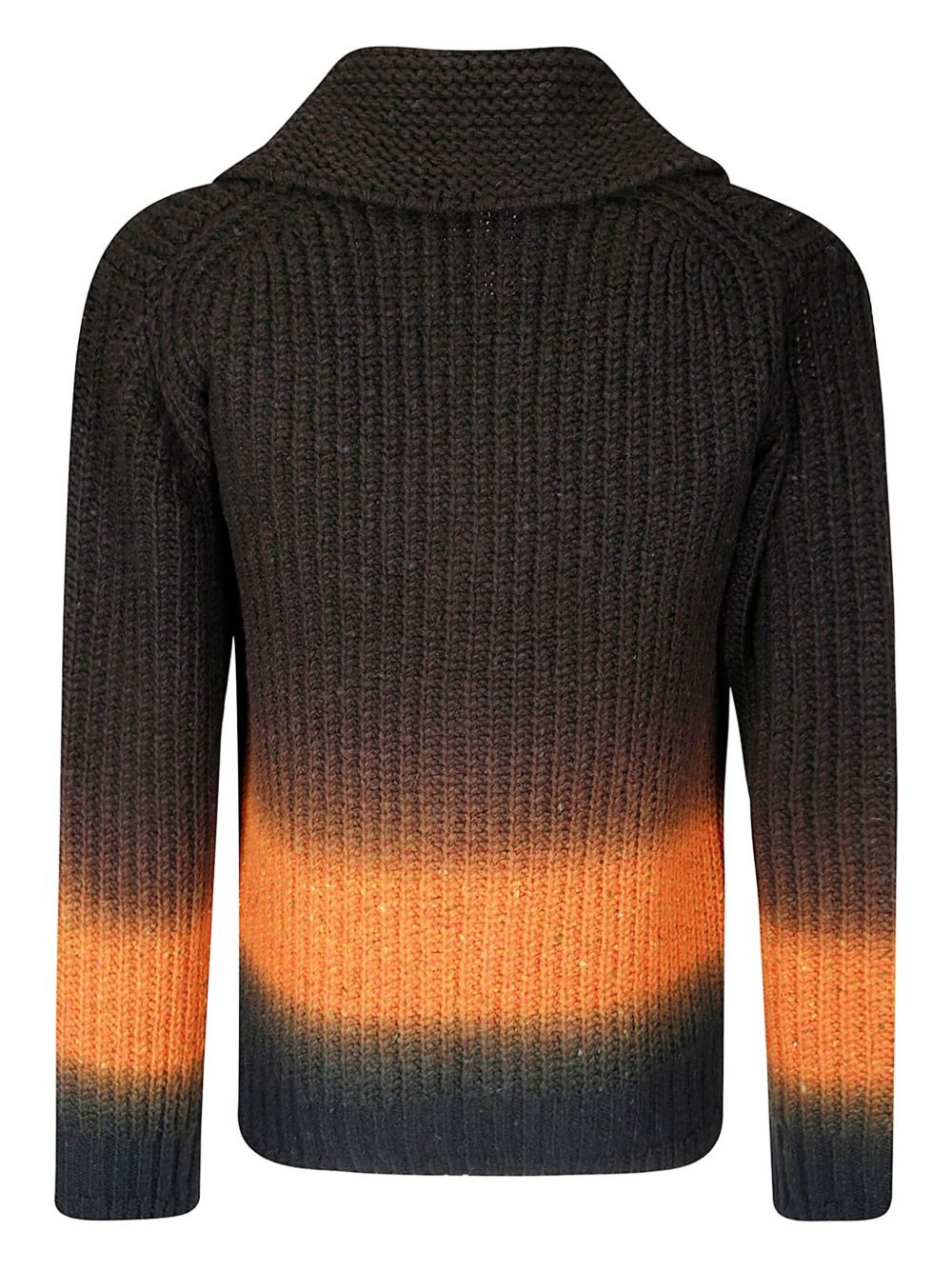 high-neck knit cardigan - 2
