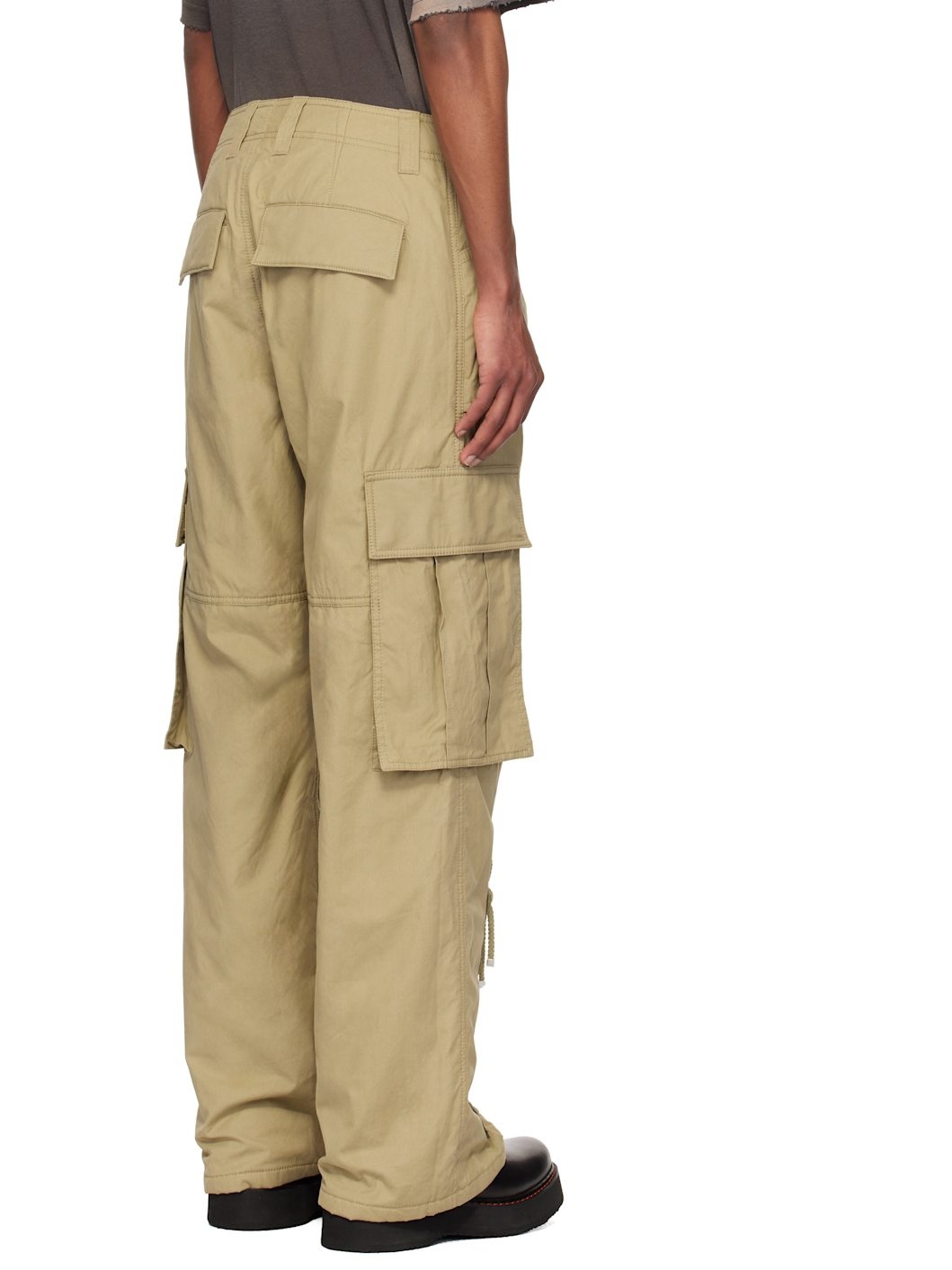 Khaki Military Cargo Pants - 3