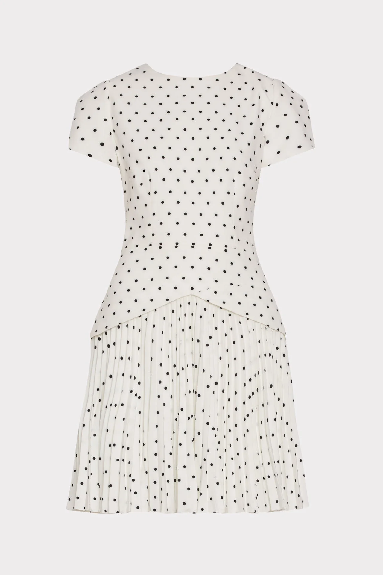 Haddy Short Sleeve Polka Dot Mini Dress - 1