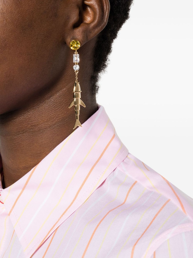 Marni fish-motif drop earrings outlook