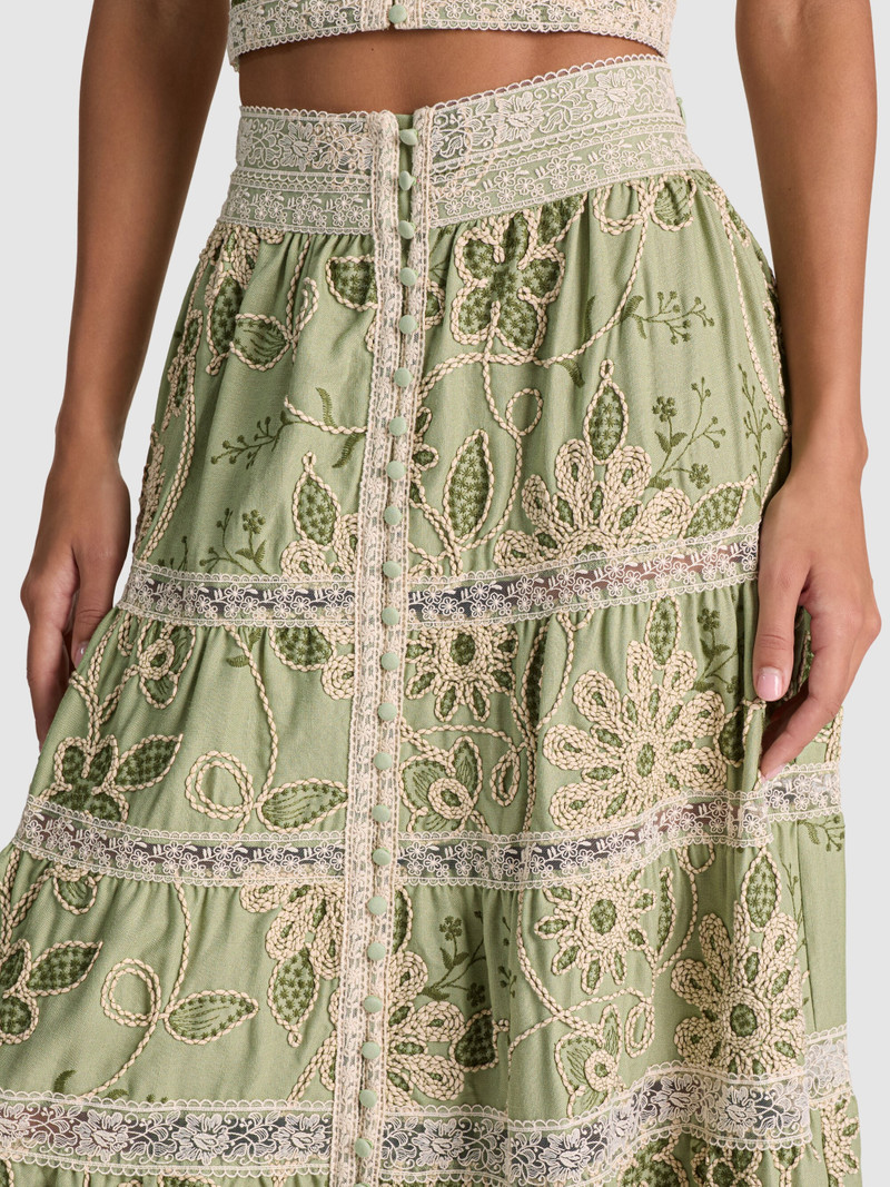 ADIRA EMBROIDERED MAXI SKIRT 5