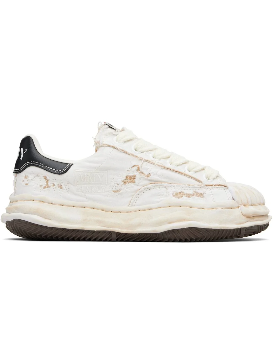 Off-White 'Blakey' OG Sole Ripped Overdye Canvas Sneakers - 1