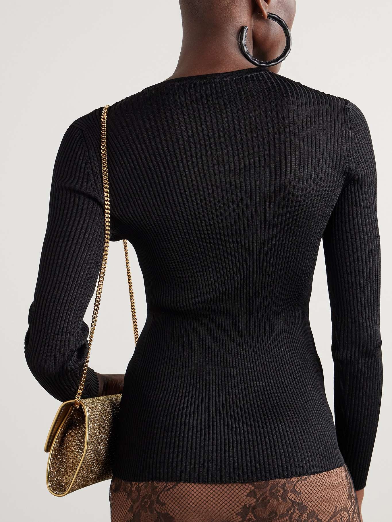 Ribbed-knit cardigan - 6