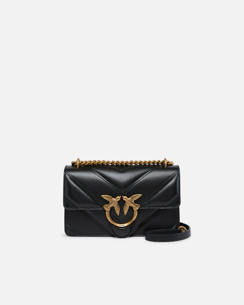 LOVE BAG MINI CHEVRON-QUILTED NAPPA LEATHER CROSSBODY BAG 1