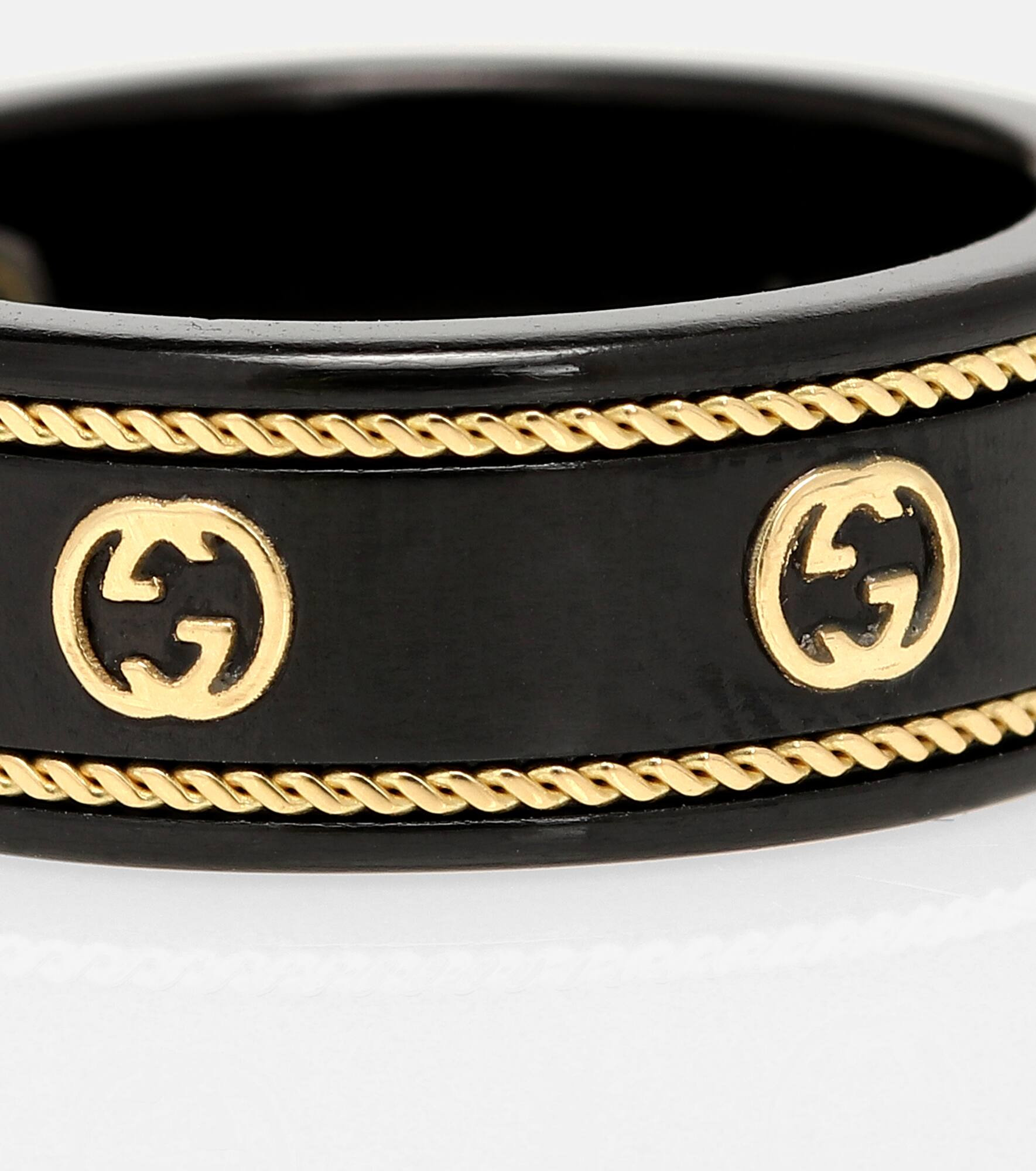 Icon 18kt gold-embellished ring - 4