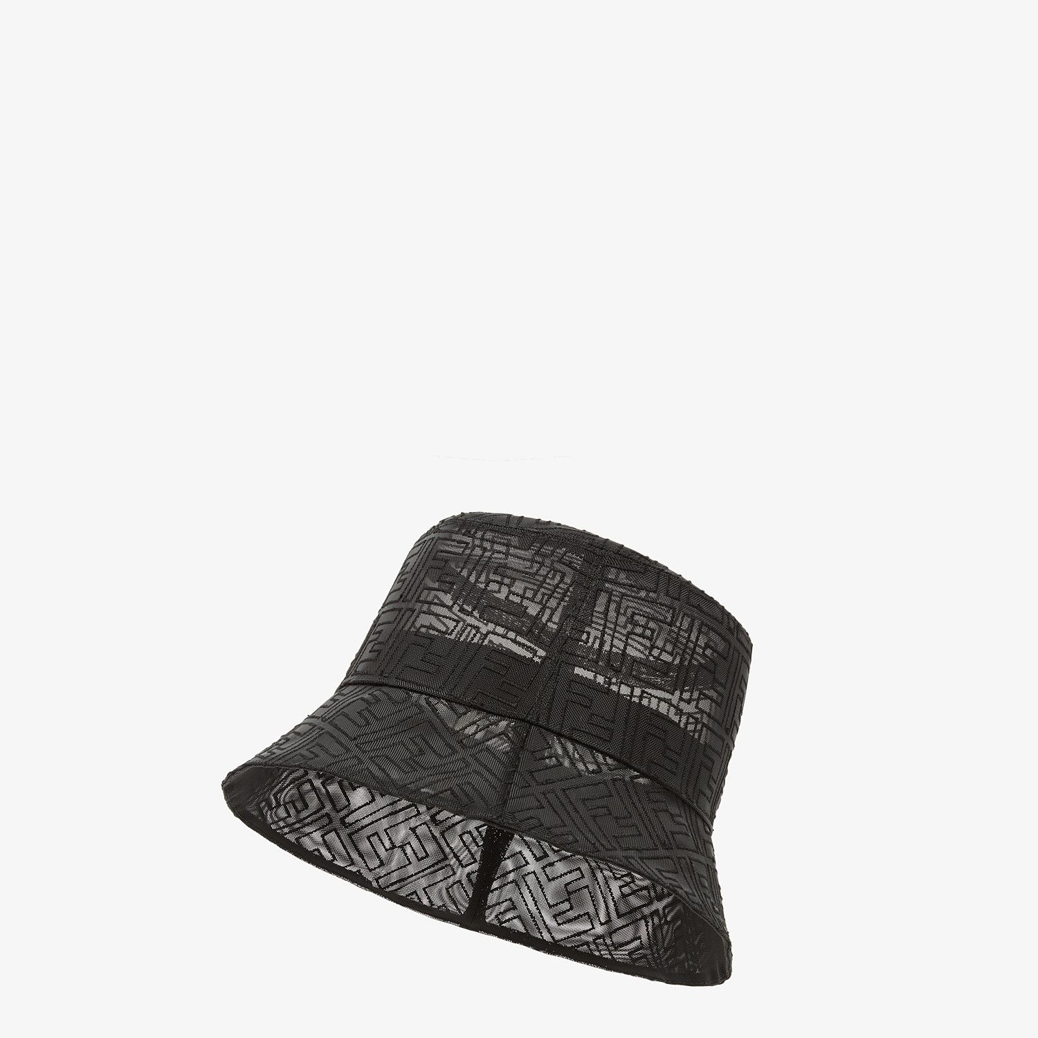 Black tech mesh bucket hat - 1