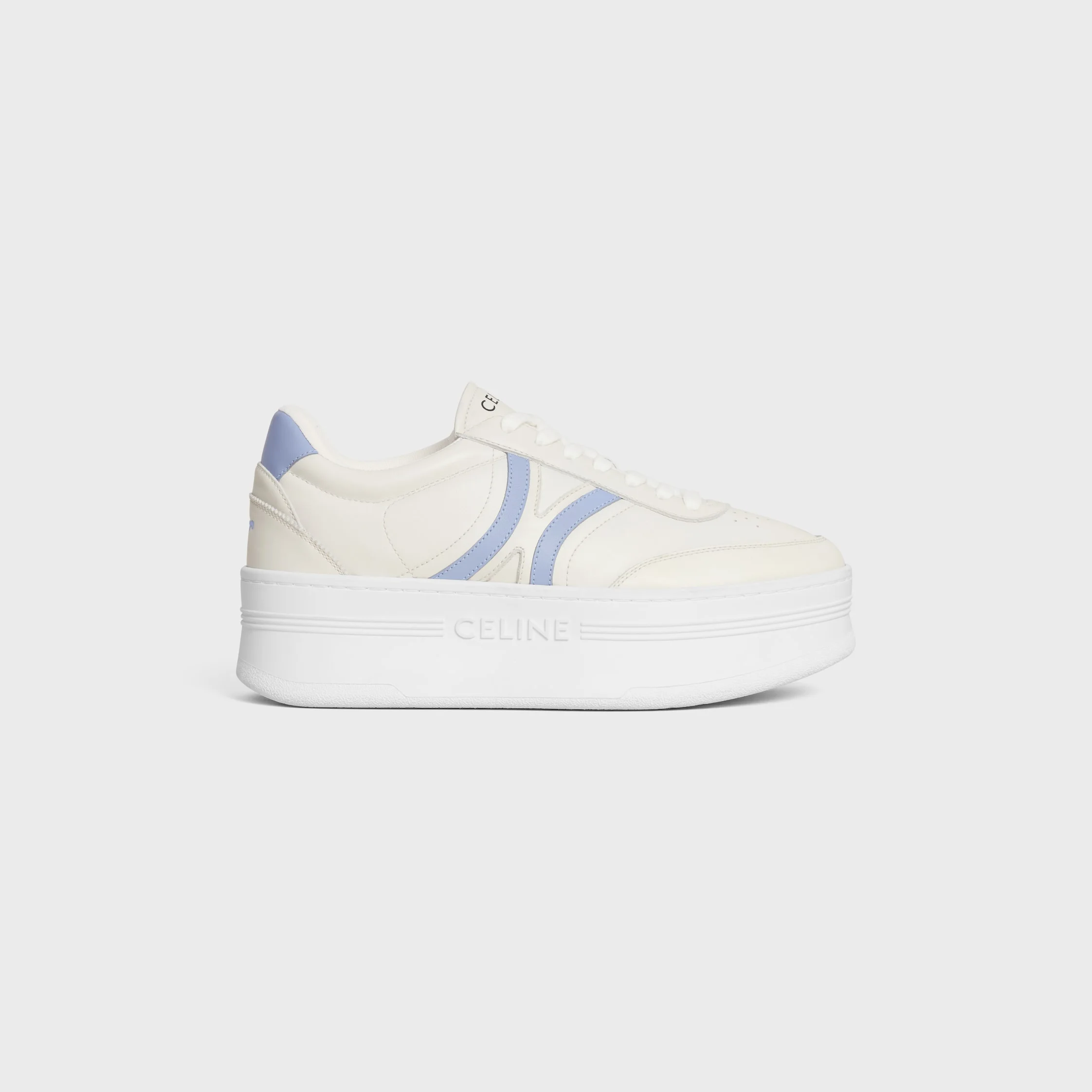 CELINE - BLOCK SNEAKERS WITH BACK TRIOMPHE AND WEDGE OUTSOLE IN CALFSKIN - 1