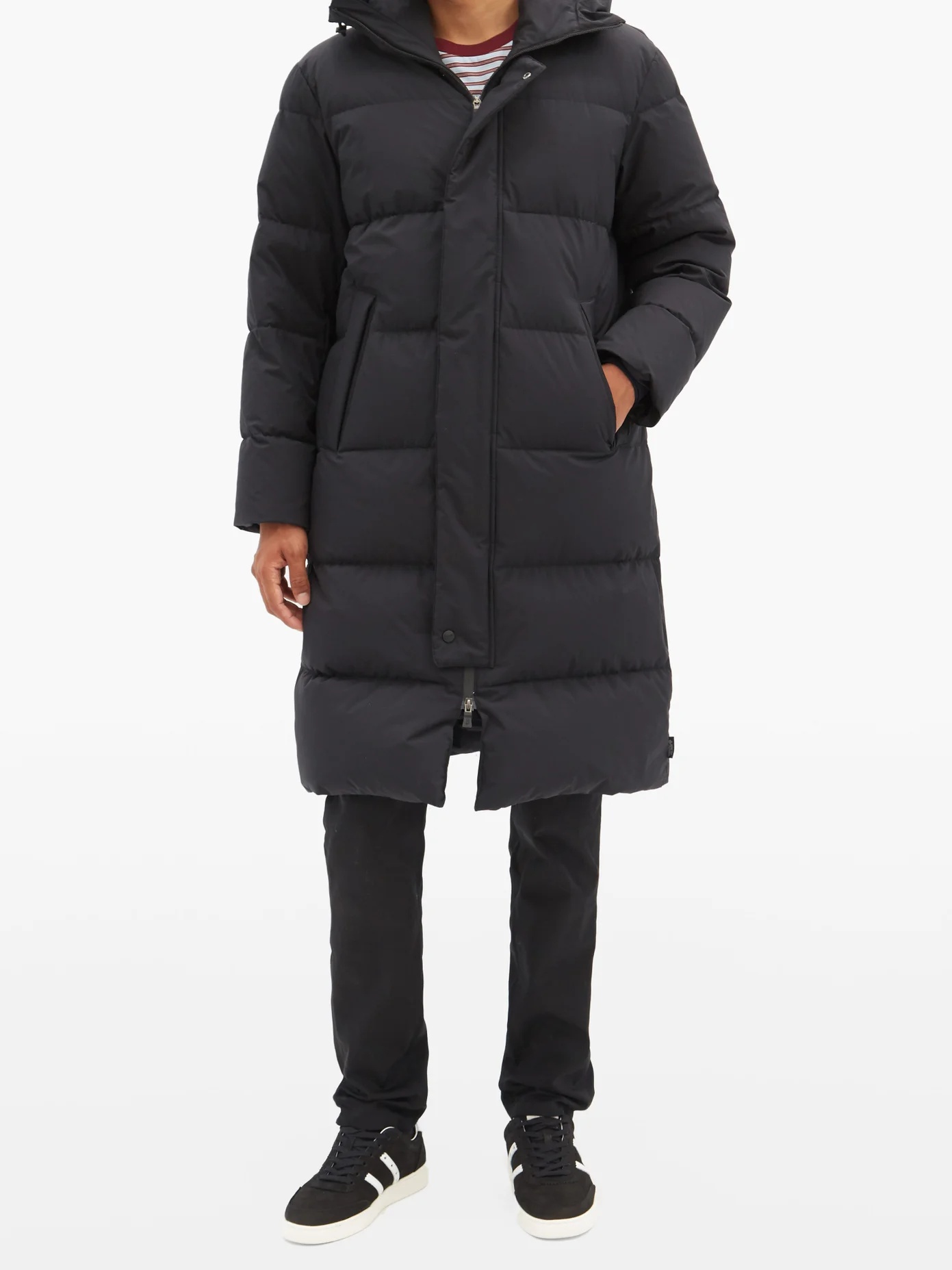 Hooded quilted-shell coat - 6