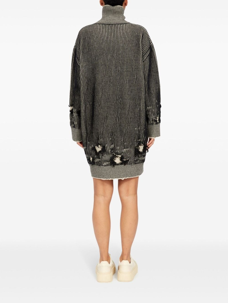 distressed rib-knit jumper dress 4