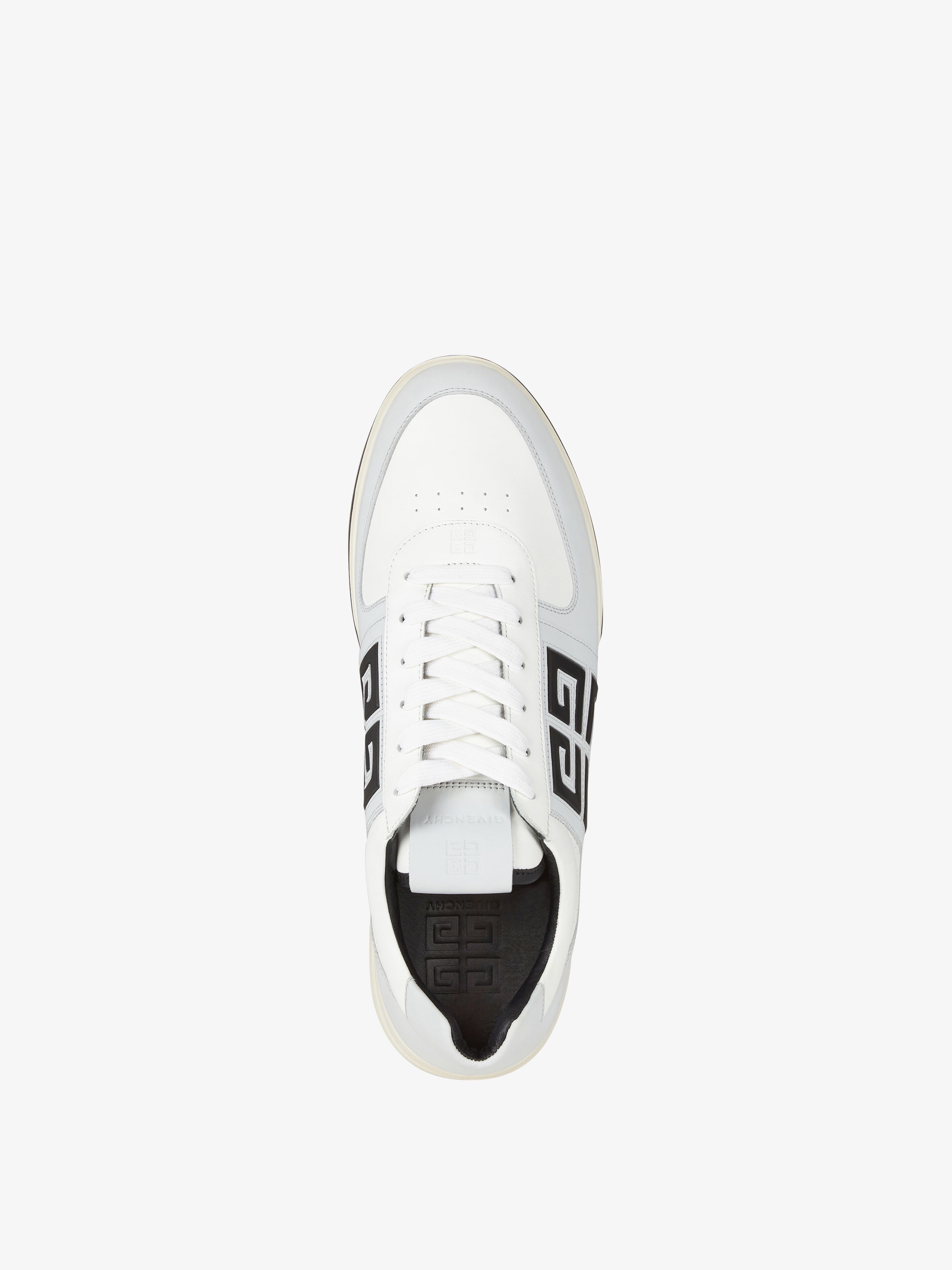 G4 SNEAKERS IN LEATHER AND PERFORATED LEATHER - 4