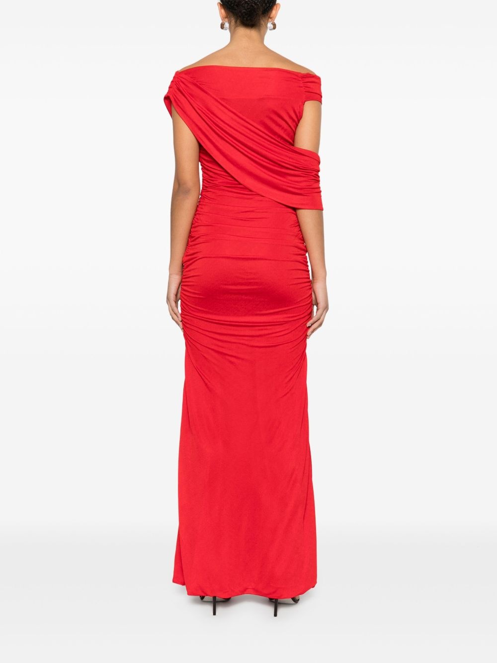 ruched maxi dress - 4