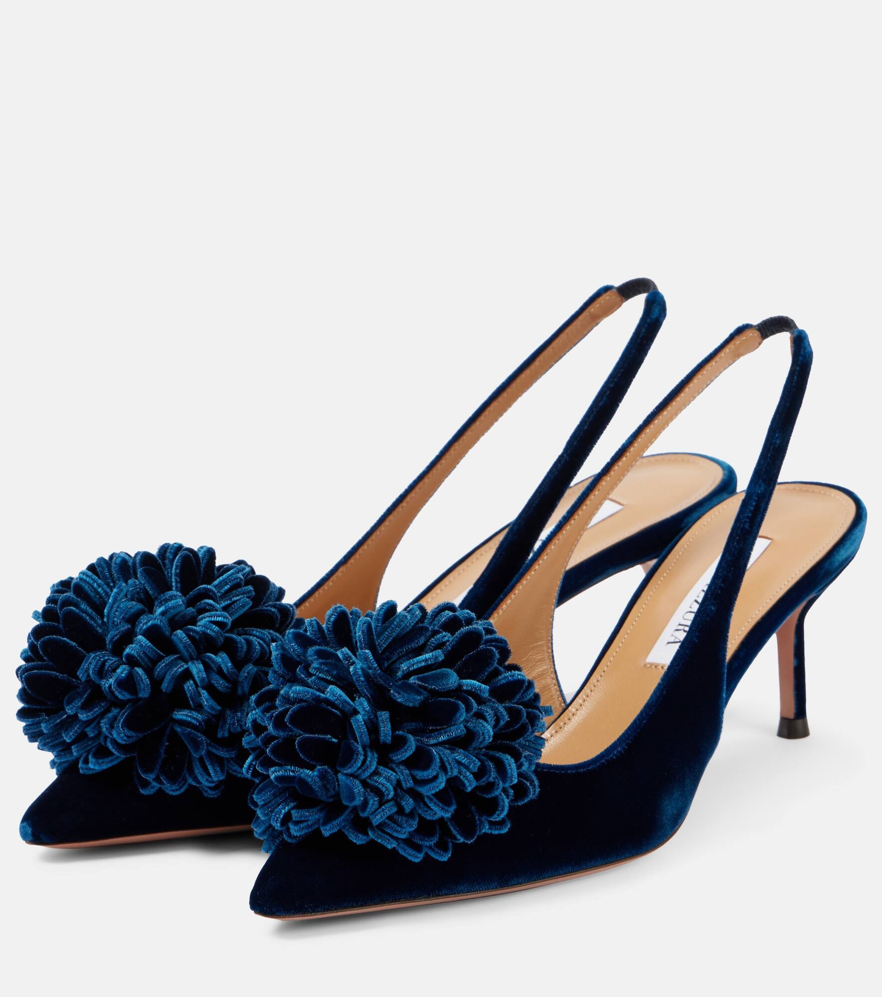 Couturier 65 velvet slingback pumps - 5