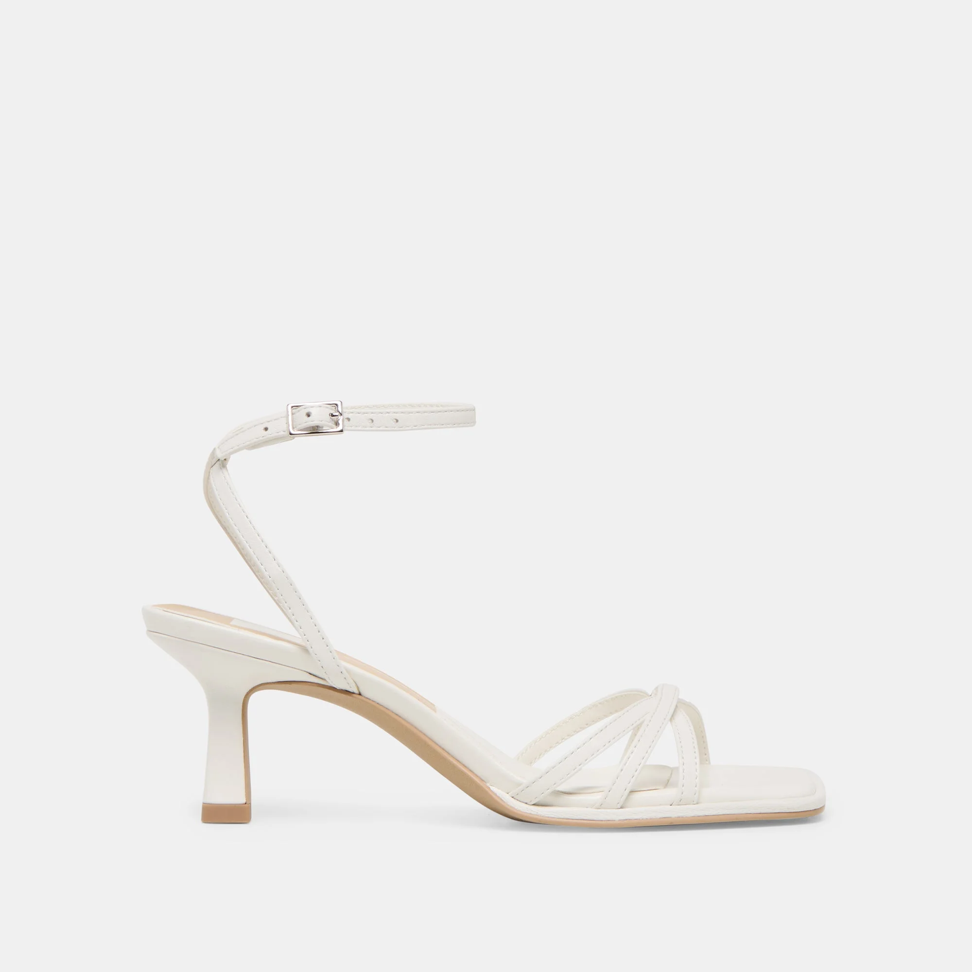 MANJI HEELS TRUE WHITE LEATHER - 1