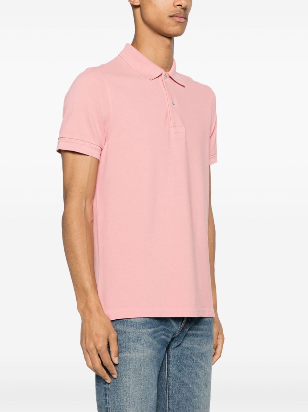 short-sleeve cotton polo shirt - 3