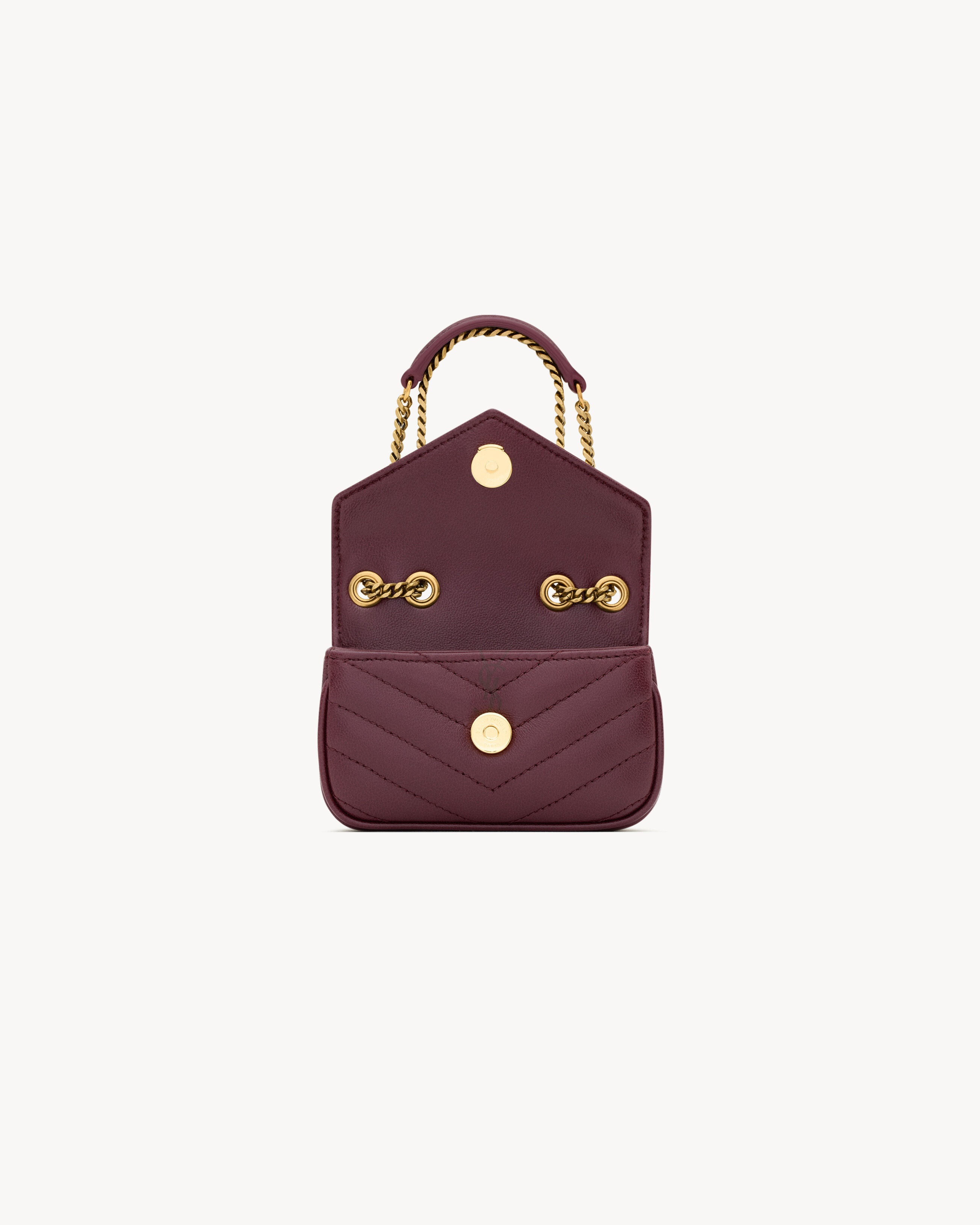 LOULOU MICRO BAG IN LAMBSKIN - 4