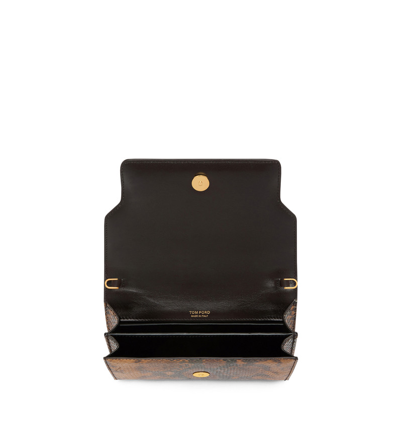 STAMPED PYTHON LEATHER WHITNEY MINI BAG 4