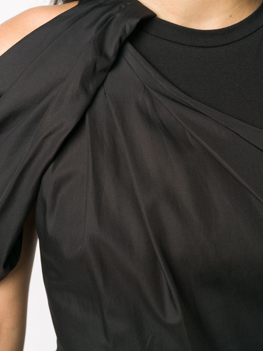 halterneck drape detail blouse - 5