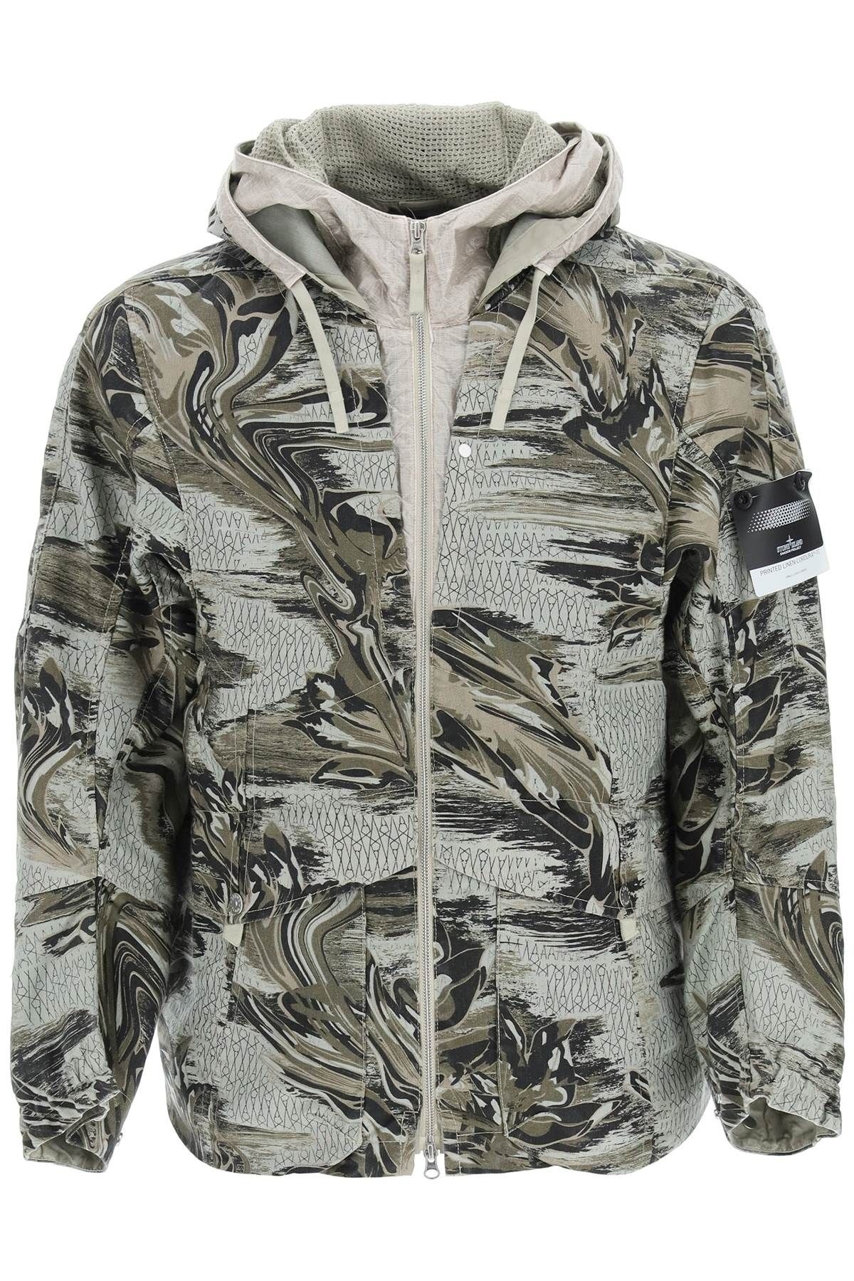 PRINTED JACKET IN LINEN CORDURA-TC - 1