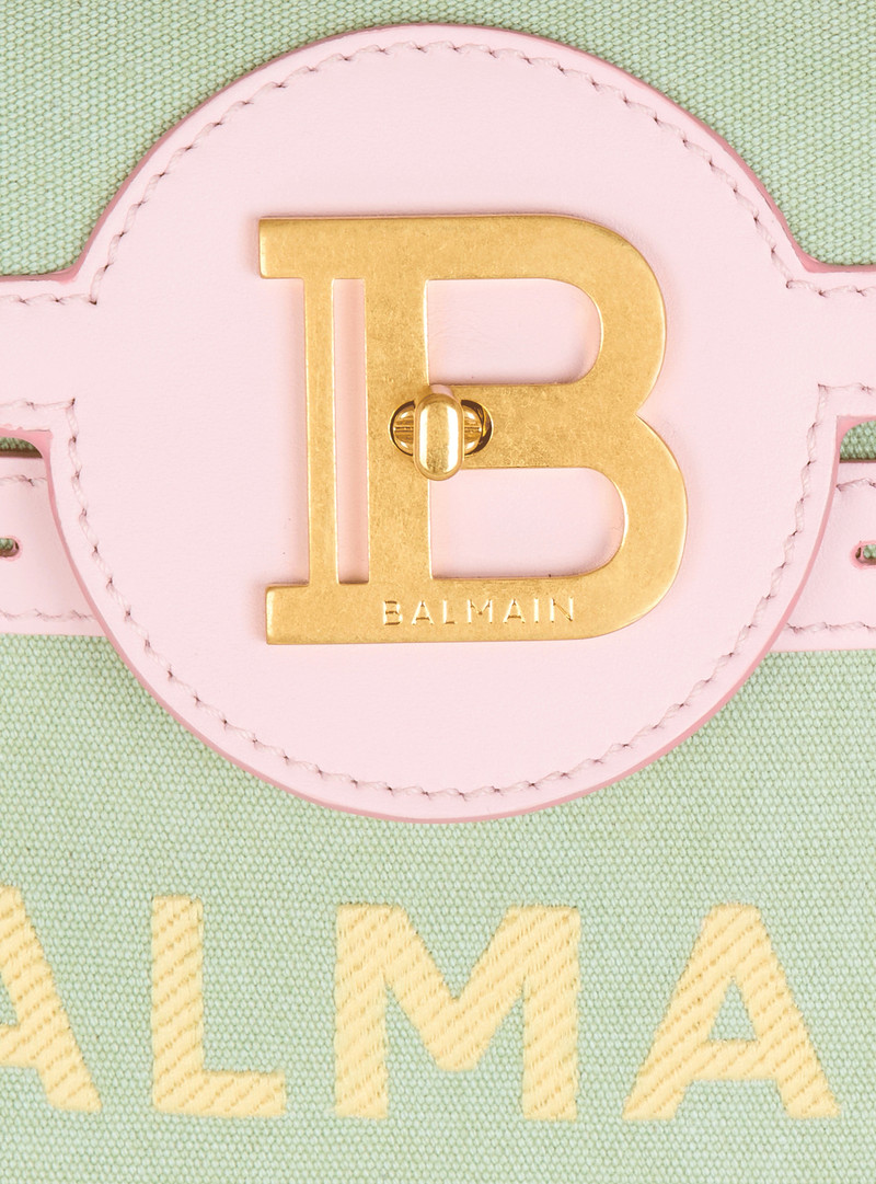 B-Buzz 23 leather and canvas bag 7