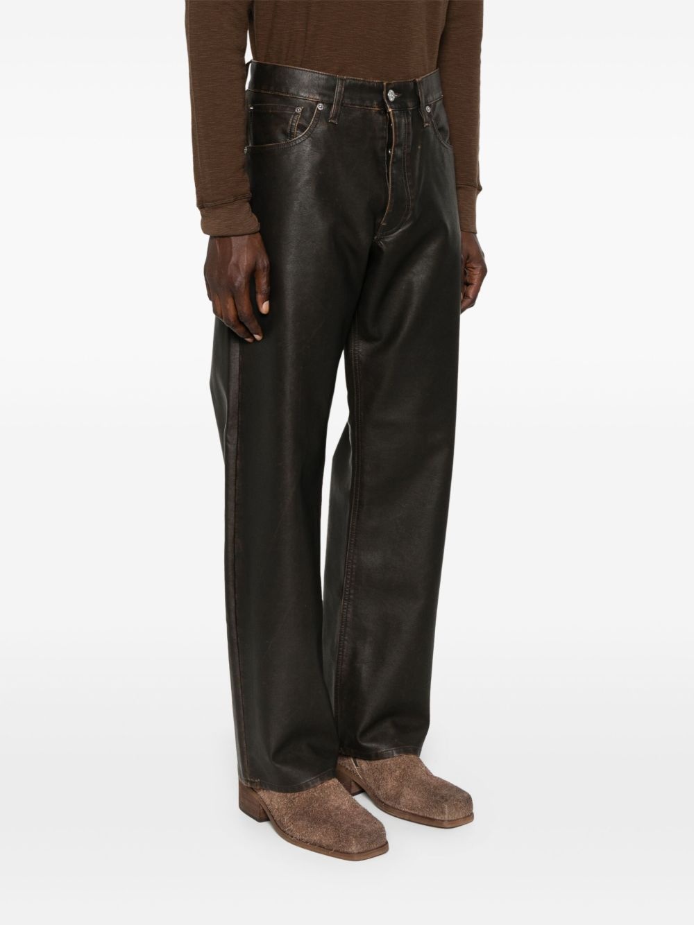 straight-leg trousers - 3