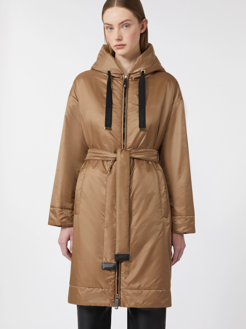 DIONISO Water-repellent canvas padded parka - CAMEL 5