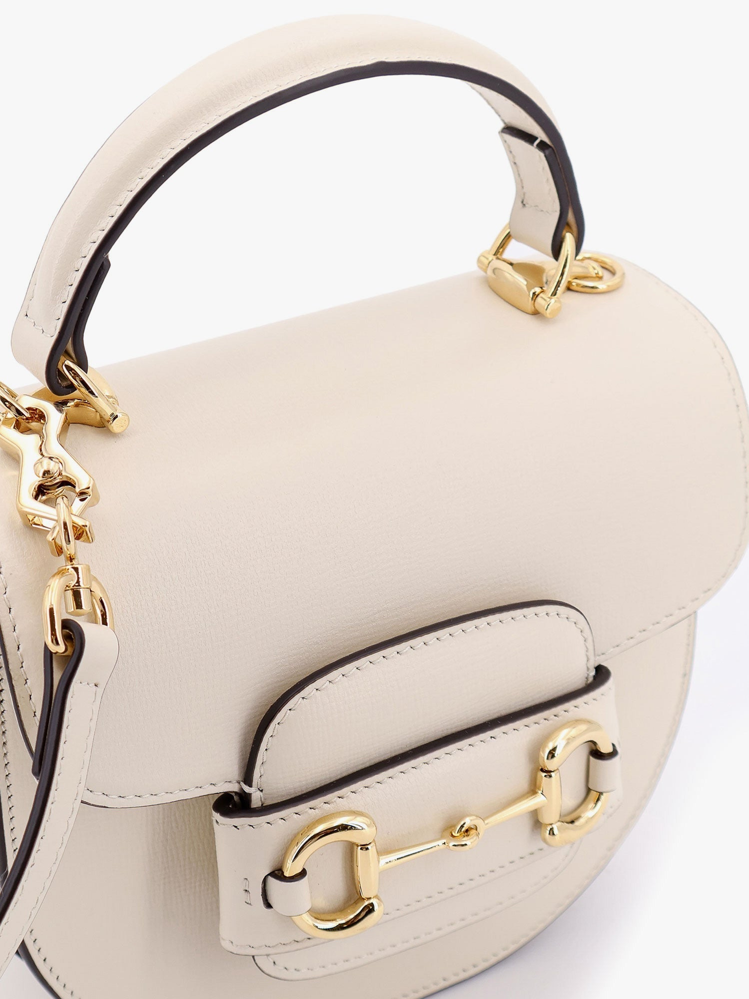 Gucci Leather Handbag With Horsebit Detail On The Front - 5