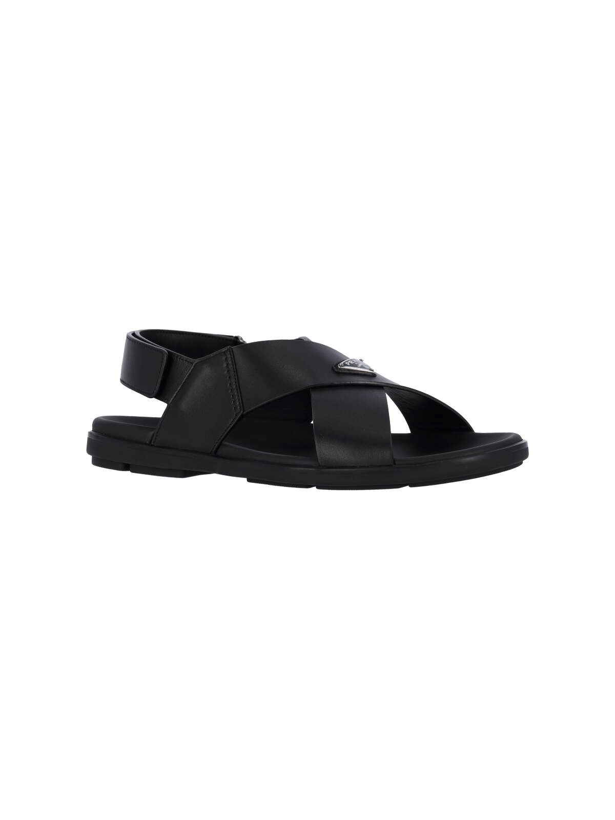 LOGO CROSSED SANDALS - 2