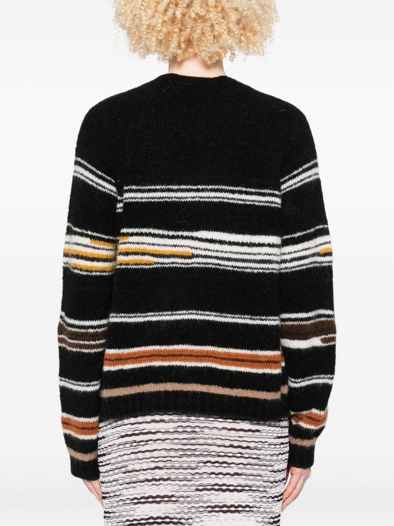 striped crew-neck sweater 4