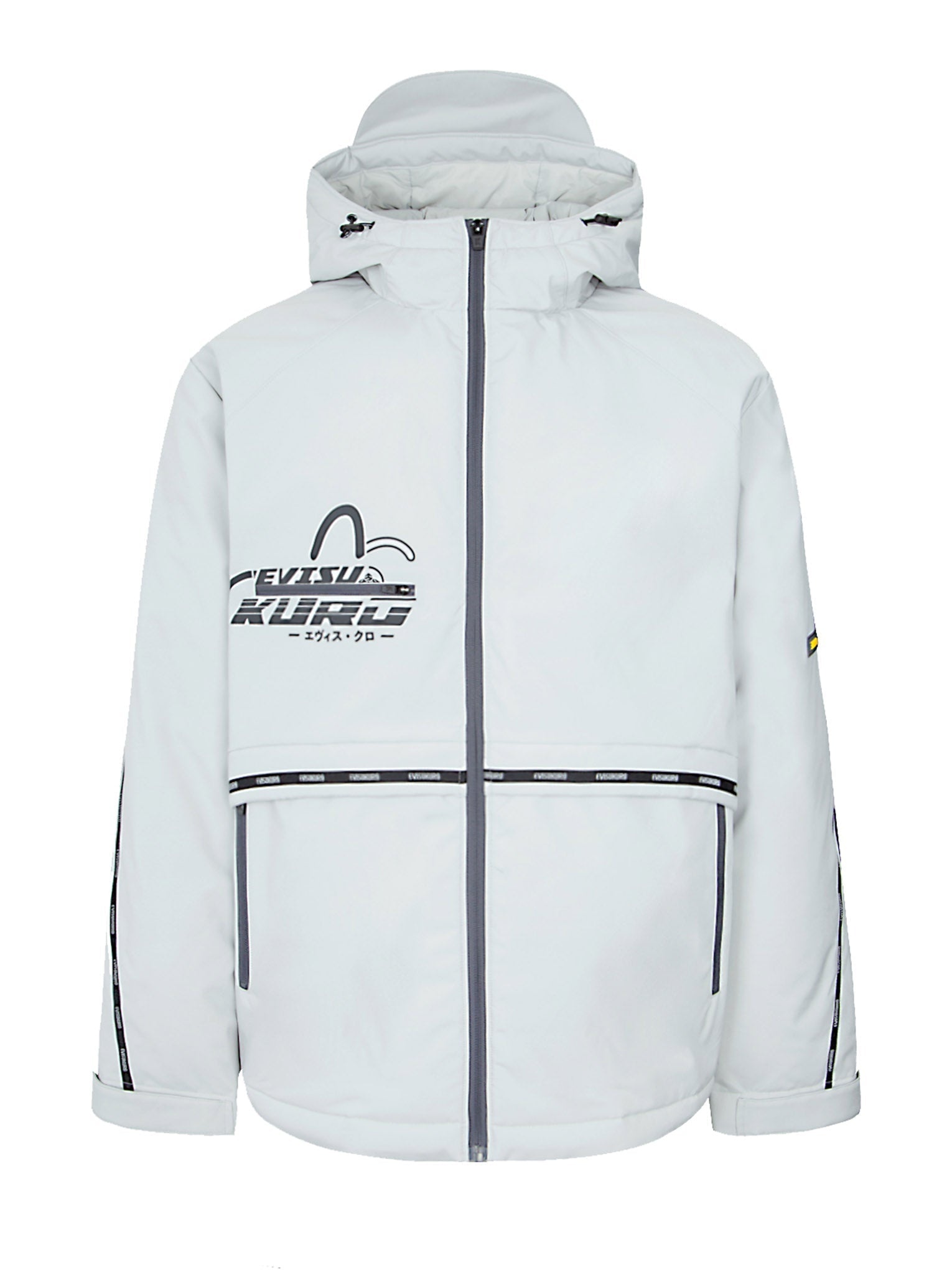 Moving Seagull PVC Patch Hooded Down Jacket - 14