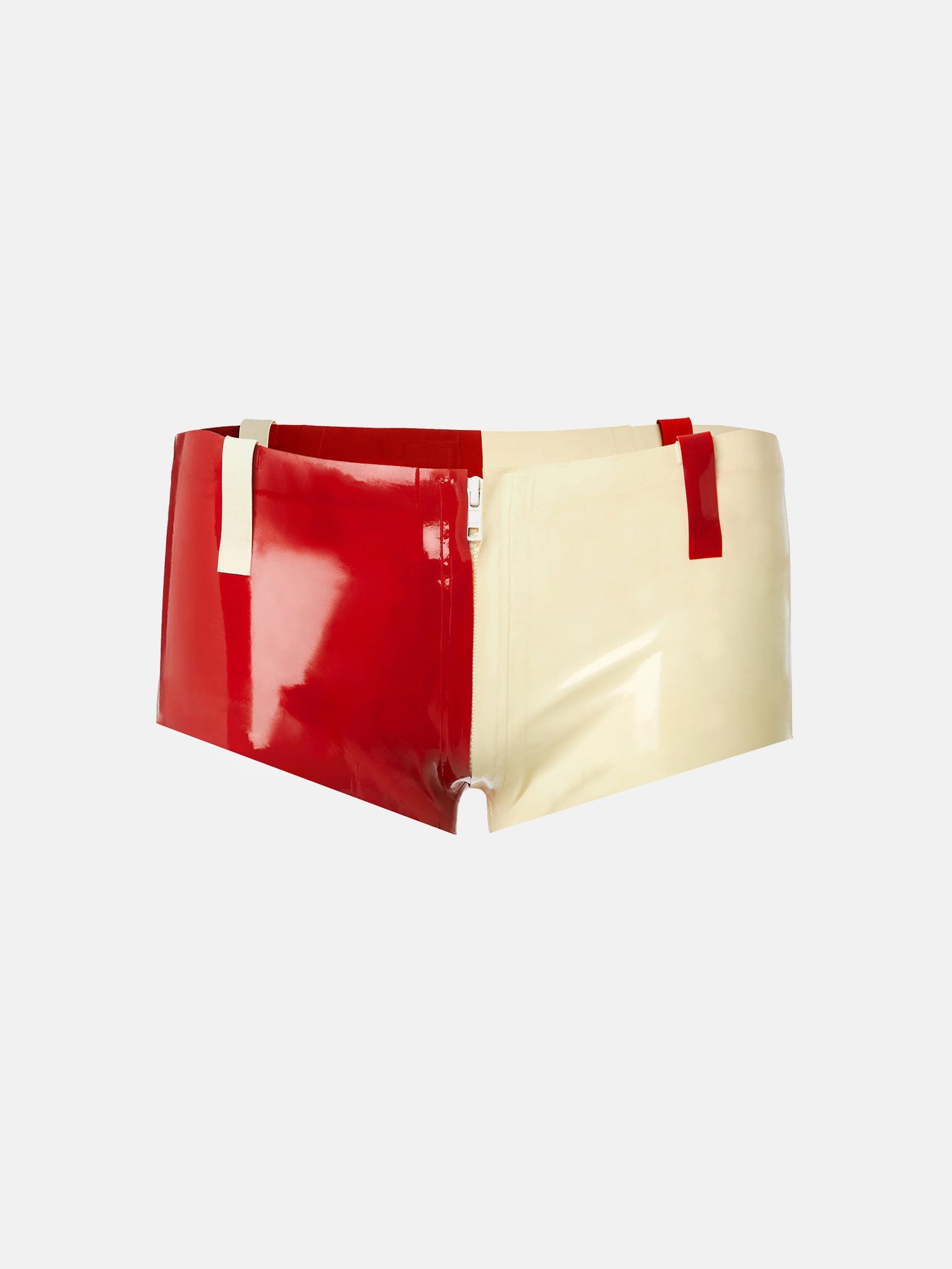 AGNES LATEX SHORTS GAZPACHO - 4
