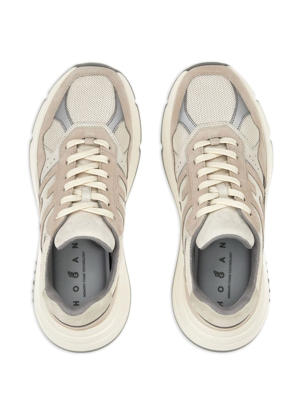 panelled suede sneakers - 5