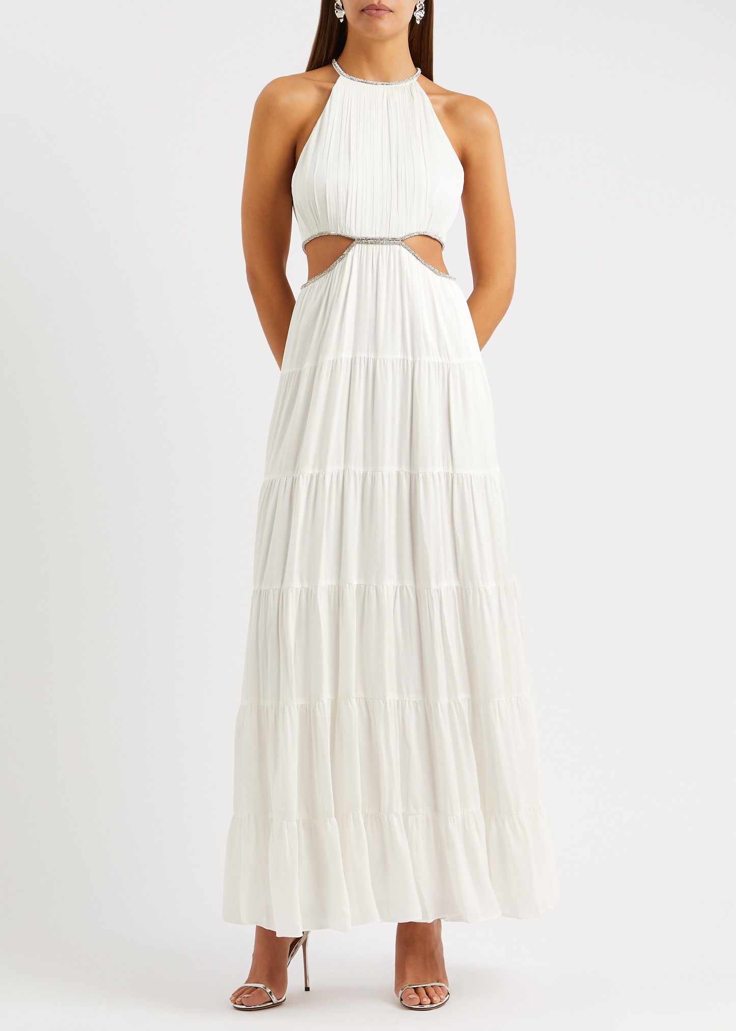 Mytrice cut-out twill maxi dress - 4