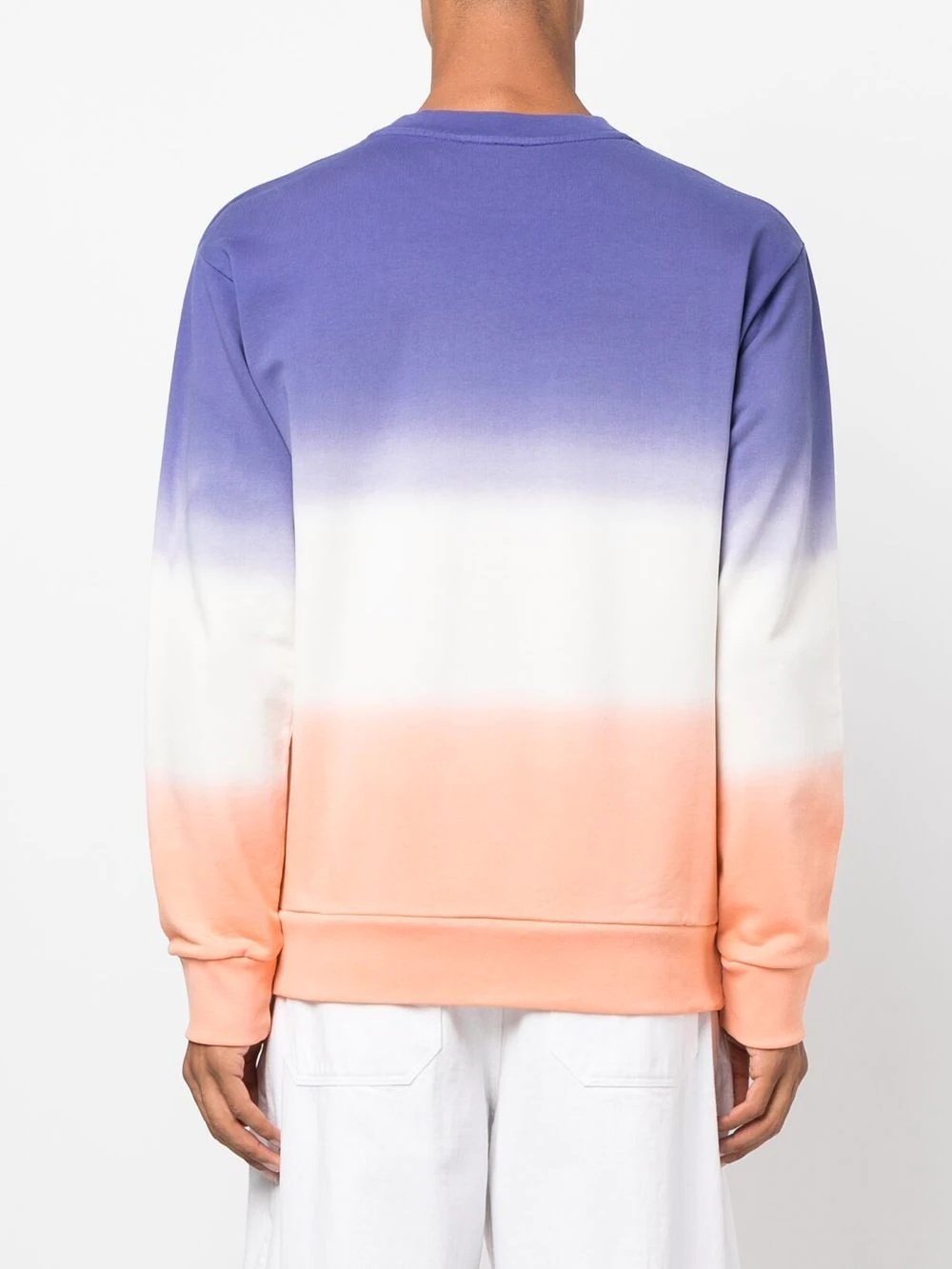 ombre-effect striped sweatshirt - 4