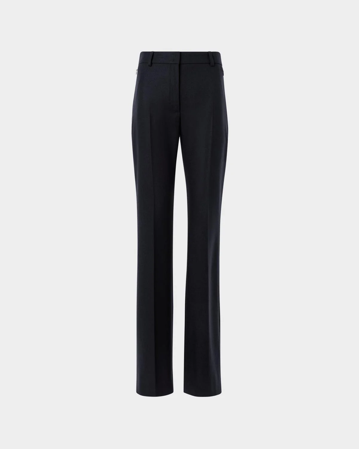 Wool Stretch Flannel Bootcut Trousers - 1