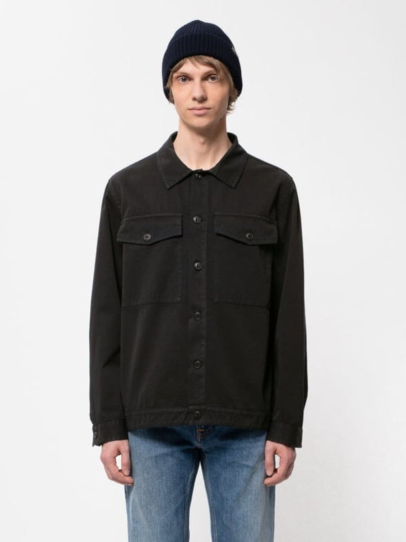 Nudie Jeans Colin Utility Overshirt Black outlook