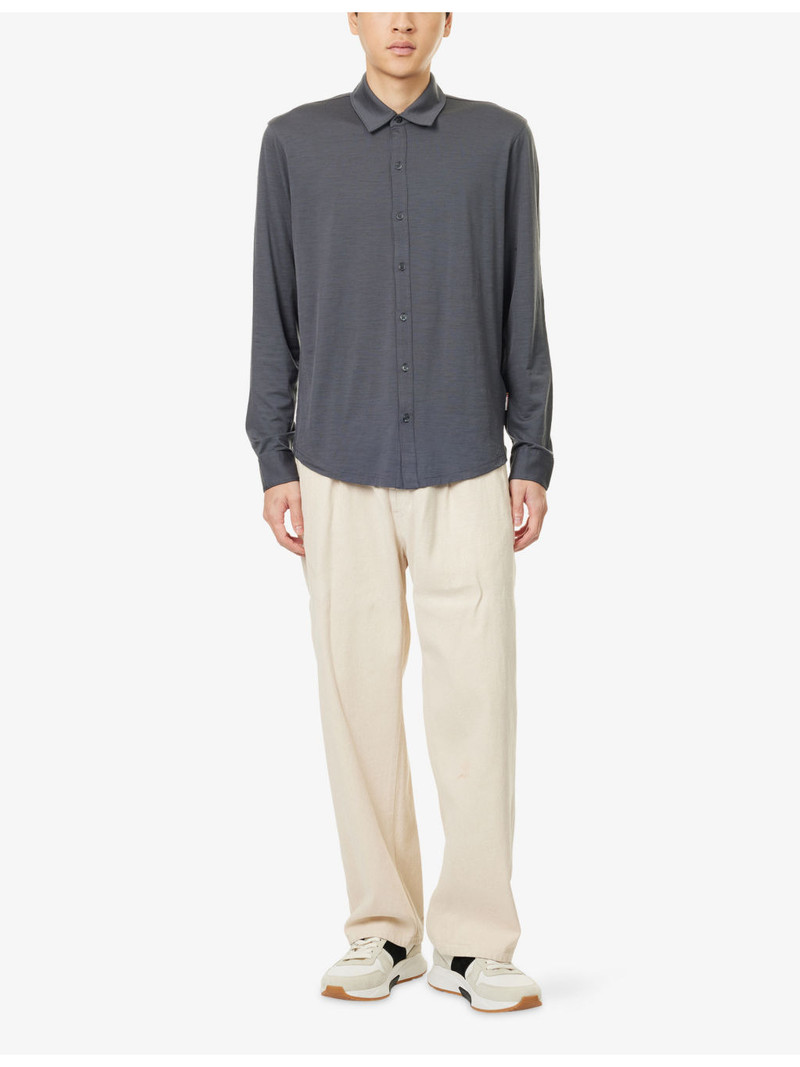 ORLEBAR BROWN Giles Lux Long-Sleeves Wool Shirt outlook