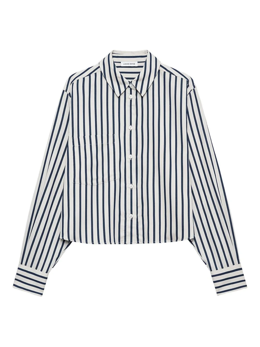 Essie striped cropped shirt - 1