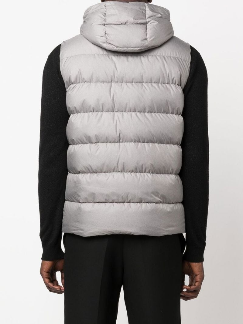 padded sleeveless gilet - 4