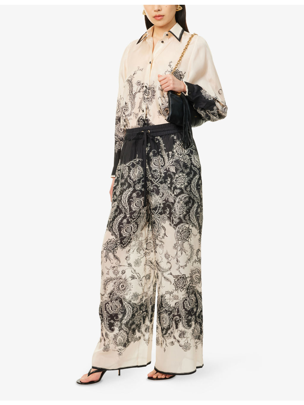 Rhiannon Relaxed-Fit Silk Trousers - 2