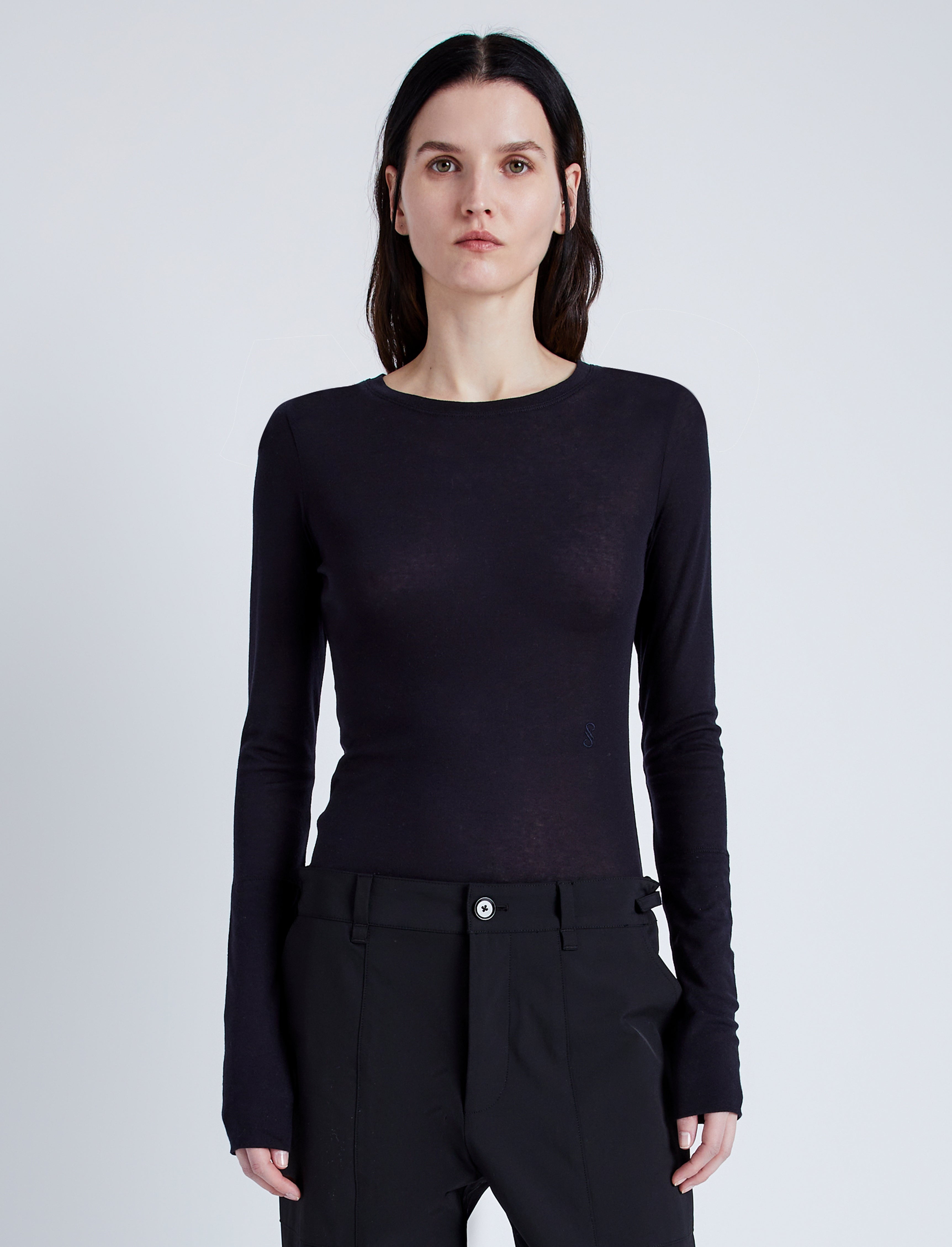 Kaiya Top in Sheer Slub Jersey - 2