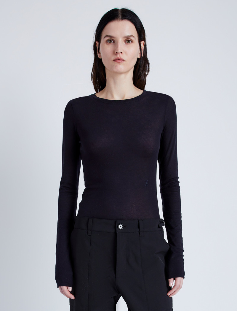 Kaiya Top in Sheer Slub Jersey 2
