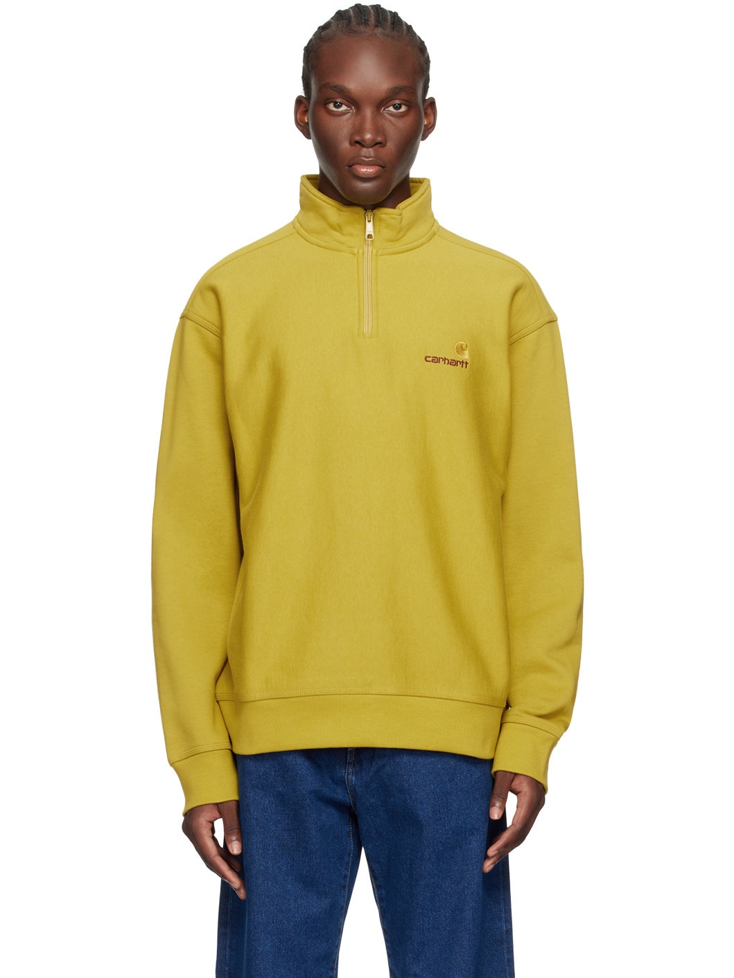 Yellow American Script Sweatshirt - 1